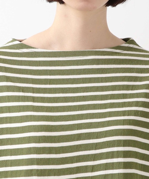 ALAND（エーランド）の「3.3Field Trip／ボーダーボートネックロンT　2261503（Tシャツ/カットソー・レディース・アイボリー/カーキ/ネイビー・FREE）」の12枚目の写真