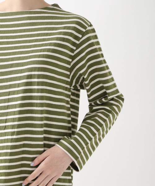 ALAND（エーランド）の「3.3Field Trip／ボーダーボートネックロンT　2261503（Tシャツ/カットソー・レディース・アイボリー/カーキ/ネイビー・FREE）」の21枚目の写真