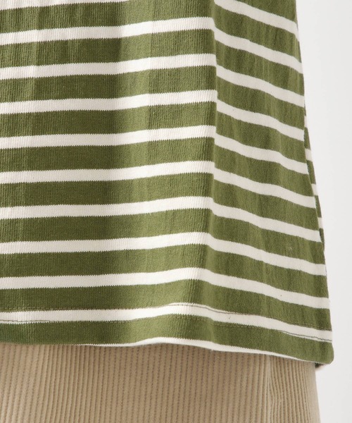 ALAND（エーランド）の「3.3Field Trip／ボーダーボートネックロンT　2261503（Tシャツ/カットソー・レディース・アイボリー/カーキ/ネイビー・FREE）」の9枚目の写真