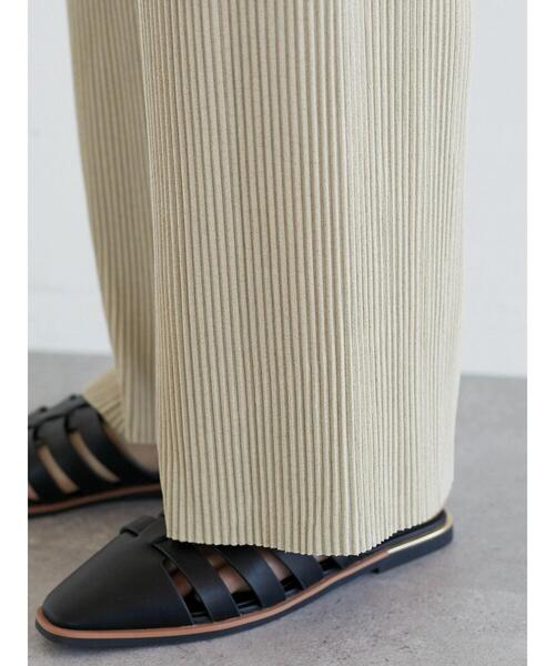 Green Parks(グリーンパークス)の「・RAY CASSIN セルフカットプリーツパンツ*(その他パンツ・レディース・ブラック/ベージュ/ピンク/ブルー/グリーン・FREE)」の10枚目の写真