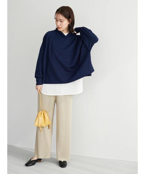 Green Parks(グリーンパークス)の「・RAY CASSIN セルフカットプリーツパンツ*(その他パンツ・レディース・ブラック/ベージュ/ピンク/ブルー/グリーン・FREE)」の11枚目の写真