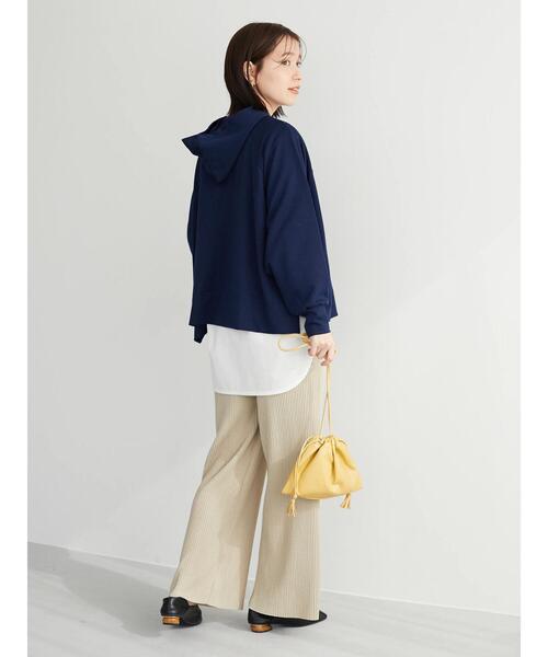 Green Parks(グリーンパークス)の「・RAY CASSIN セルフカットプリーツパンツ*(その他パンツ・レディース・ブラック/ベージュ/ピンク/ブルー/グリーン・FREE)」の12枚目の写真