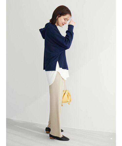 Green Parks(グリーンパークス)の「・RAY CASSIN セルフカットプリーツパンツ*(その他パンツ・レディース・ブラック/ベージュ/ピンク/ブルー/グリーン・FREE)」の13枚目の写真