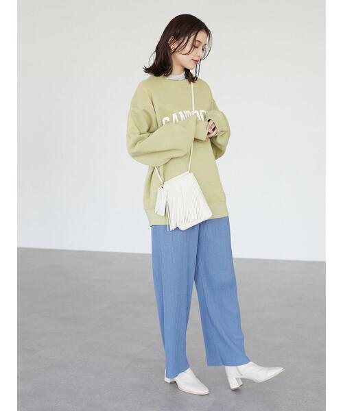 Green Parks(グリーンパークス)の「・RAY CASSIN セルフカットプリーツパンツ*(その他パンツ・レディース・ブラック/ベージュ/ピンク/ブルー/グリーン・FREE)」の18枚目の写真