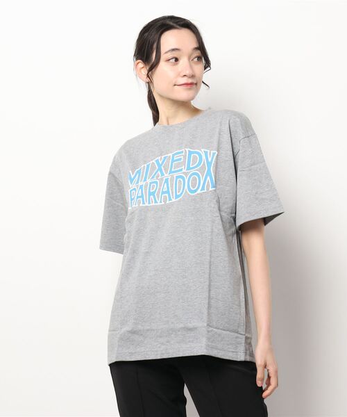 NO WAY（ノーウェイ）の「/RDS/プリントTシャツ（Tシャツ/カットソー・レディース・杢グレー/スミクロ/ベージュ・LARGE/MEDIUM/FREE）」の4枚目の写真
