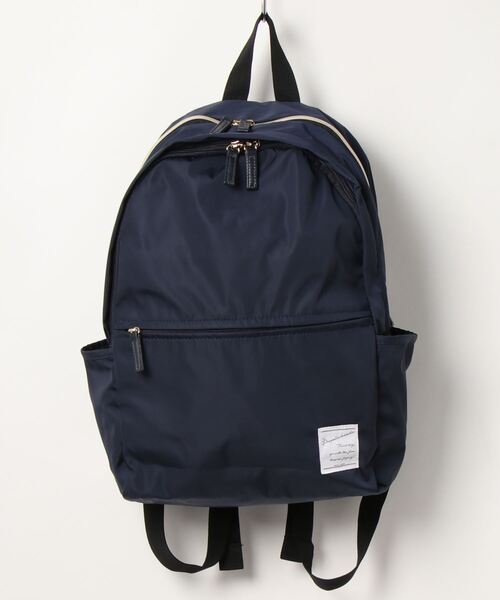 ALTROSE（アルトローズ）の「2層式　ポケットたくさん　撥水高密度ポリリュック（バックパック/リュック・レディース・ブラック/ベージュ/ネイビー/グレー・FREE）」の12枚目の写真