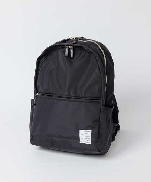 ALTROSE（アルトローズ）の「2層式　ポケットたくさん　撥水高密度ポリリュック（バックパック/リュック・レディース・ブラック/ベージュ/ネイビー/グレー・FREE）」の13枚目の写真