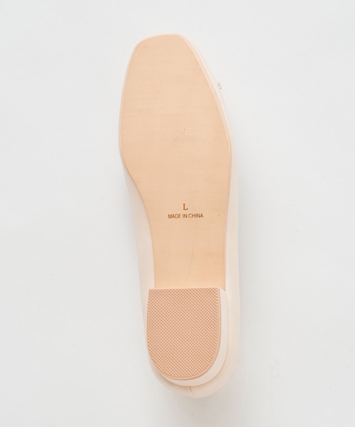 OLIVE des OLIVE(オリーブデオリーブ)の「スクエアトゥバレーシューズ(バレエシューズ・レディース・ホワイト/ブラック/オフホワイト・SMALL/MEDIUM/LARGE)」の7枚目の写真