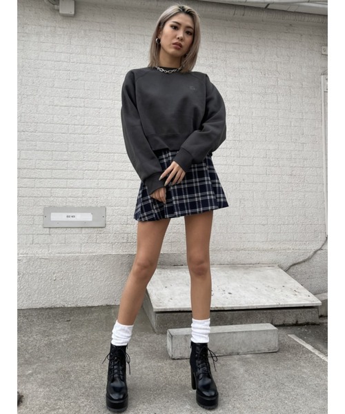 EGOIST(エゴイスト)の「ポイントEG刺繍トップス(Tシャツ/カットソー・レディース・ホワイト/ブラック/ベージュ・FREE)」の7枚目の写真