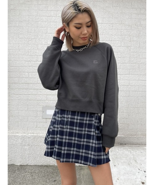 EGOIST(エゴイスト)の「ポイントEG刺繍トップス(Tシャツ/カットソー・レディース・ホワイト/ブラック/ベージュ・FREE)」の8枚目の写真