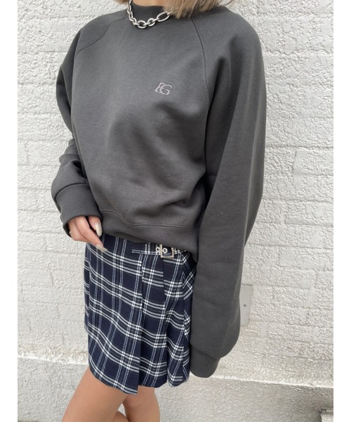 EGOIST(エゴイスト)の「ポイントEG刺繍トップス(Tシャツ/カットソー・レディース・ホワイト/ブラック/ベージュ・FREE)」の14枚目の写真