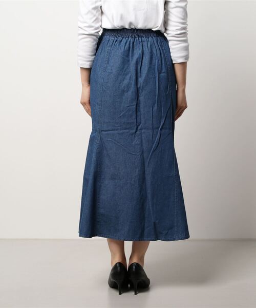 libelle more（リベル モア）の「デニムマーメイドスカート（デニムスカート・レディース・ネイビー/ブルー・L/M）」の9枚目の写真