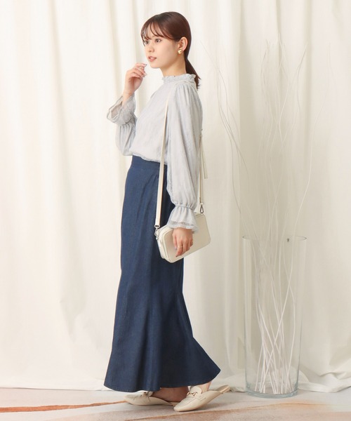 libelle more（リベル モア）の「デニムマーメイドスカート（デニムスカート・レディース・ネイビー/ブルー・L/M）」の12枚目の写真