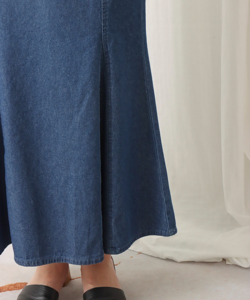 libelle more（リベル モア）の「デニムマーメイドスカート（デニムスカート・レディース・ネイビー/ブルー・L/M）」の4枚目の写真