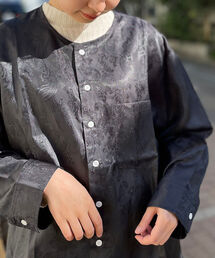 FREDY&GLOSTER | 【Hollingworth country outfitters】クルーネック Shirts Paisley Jacuard ペイズリージャガードシャツ(シャツ/ブラウス)