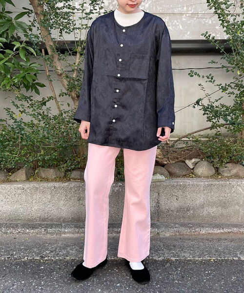 FREDY&GLOSTER（フレディアンドグロスター）の「【Hollingworth country outfitters】クルーネック Shirts Paisley Jacuard ペイズリージャガードシャツ（シャツ/ブラウス・レディース・ゴールド/ブラック系その他4・MEDIUM）」の21枚目の写真