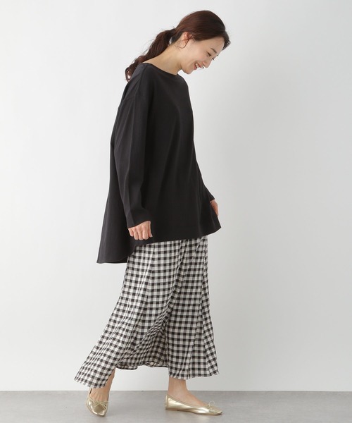 Champion（チャンピオン）の「【Champion/チャンピオン】LEPSIM別注 ウラケチュニック　235540（チュニック・レディース・ブラック/グレー/ブルー・FREE）」の4枚目の写真