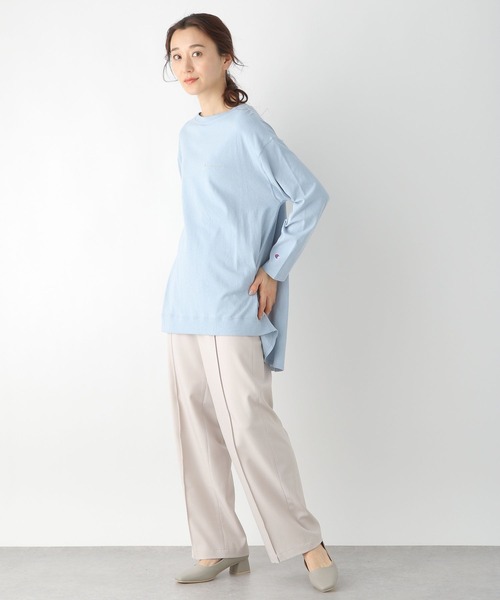 Champion（チャンピオン）の「【Champion/チャンピオン】LEPSIM別注 ウラケチュニック　235540（チュニック・レディース・ブラック/グレー/ブルー・FREE）」の7枚目の写真