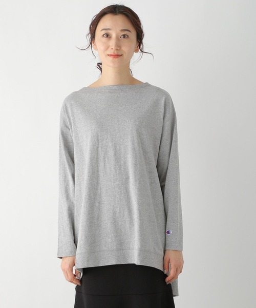 Champion（チャンピオン）の「【Champion/チャンピオン】LEPSIM別注 ウラケチュニック　235540（チュニック・レディース・ブラック/グレー/ブルー・FREE）」の8枚目の写真