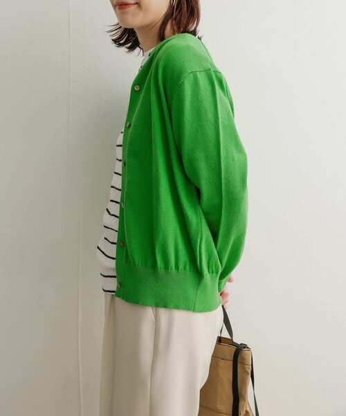 URBAN RESEARCH DOORS（アーバンリサーチドアーズ）の「コットンクルーネックカーディガン（カーディガン/ボレロ・レディース・レッド/ブルー/グリーン・1）」の18枚目の写真