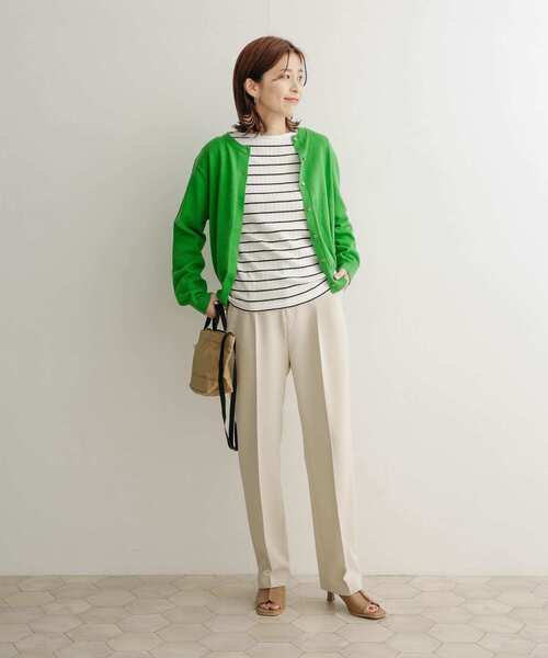 URBAN RESEARCH DOORS（アーバンリサーチドアーズ）の「コットンクルーネックカーディガン（カーディガン/ボレロ・レディース・レッド/ブルー/グリーン・1）」の14枚目の写真
