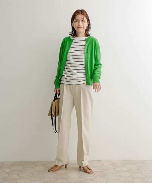 URBAN RESEARCH DOORS（アーバンリサーチドアーズ）の「コットンクルーネックカーディガン（カーディガン/ボレロ・レディース・レッド/ブルー/グリーン・1）」の9枚目の写真