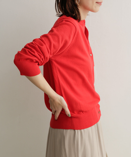 新品タグ付き　かぐれ　コットンポロニットカーディガン　アーバンリサーチドアーズ 新品タグ付き かぐれ コットンポロニットカーディガン アーバン