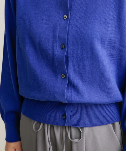 URBAN RESEARCH DOORS（アーバンリサーチドアーズ）の「コットンクルーネックカーディガン（カーディガン/ボレロ・レディース・レッド/ブルー/グリーン・1）」の7枚目の写真
