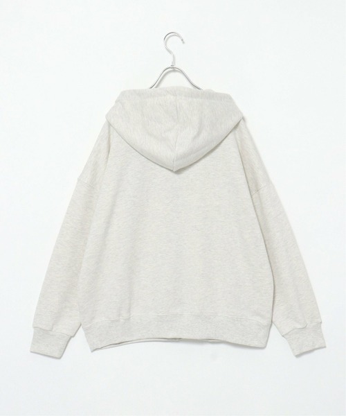 notch.（ノッチ）の「ロゴ刺繍パーカー（パーカー・レディース・ライトグレー/ブラック/グリーン・M）」の18枚目の写真