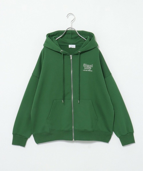 notch.（ノッチ）の「ロゴ刺繍パーカー（パーカー・レディース・ライトグレー/ブラック/グリーン・M）」の21枚目の写真