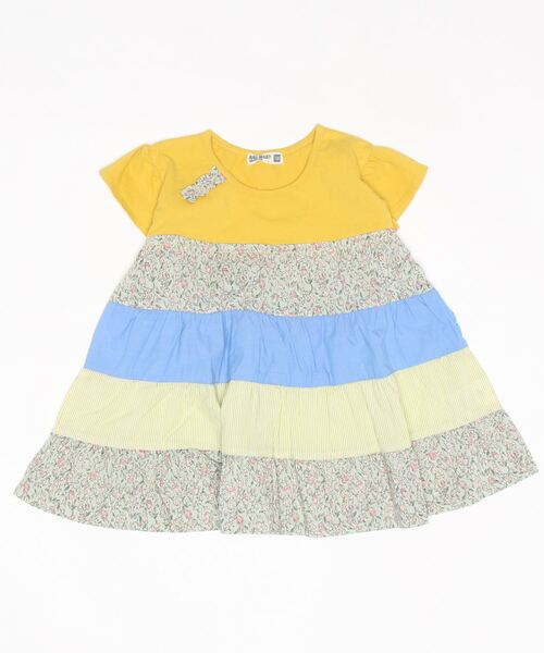 RAGMART（ラグマート）の「パッチワークティアードチュニック（チュニック・キッズ・オフホワイト/イエロー/ネイビー・110cm/120cm/100cm/130cm）」の13枚目の写真