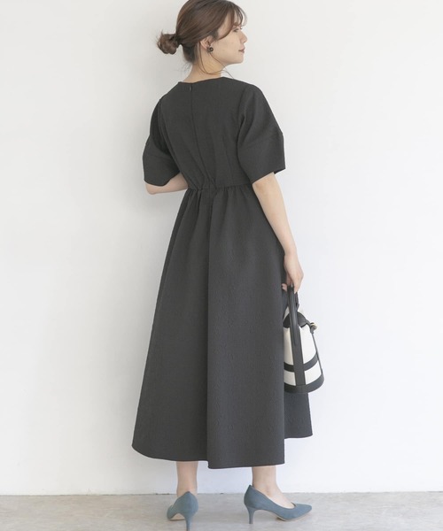 新品⚫️コクーンスリーブジャガードドレス　URBAN RESEARCH ROSSO URBAN RESEARCH ROSSO（アーバンリサーチロッソ）の「コクーン