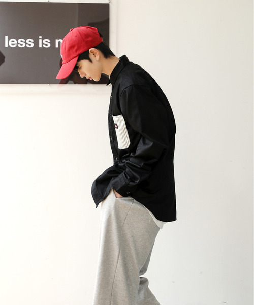 Dickies(ディッキーズ)の「【neos -addictive design-】GENUINE DICKIES ジェニュイン ディッキーズ ルーズシルエット ツイル ワークシャツ(シャツ/ブラウス・メンズ・ブラック/ベージュ/ブルー/ホワイト系/ネイビー系・MEDIUM/LARGE/X-LARGE)」の10枚目の写真