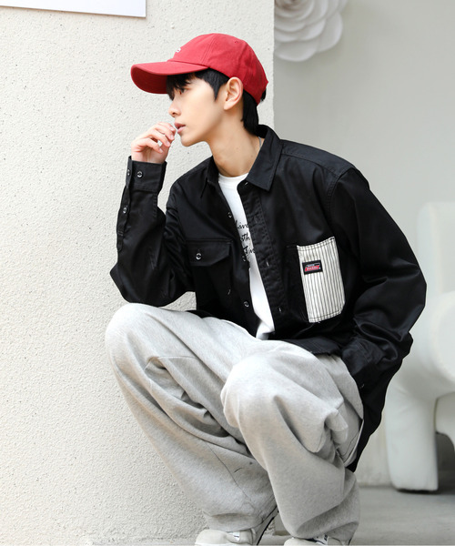 Dickies(ディッキーズ)の「【neos -addictive design-】GENUINE DICKIES ジェニュイン ディッキーズ ルーズシルエット ツイル ワークシャツ(シャツ/ブラウス・メンズ・ブラック/ベージュ/ブルー/ホワイト系/ネイビー系・MEDIUM/LARGE/X-LARGE)」の11枚目の写真