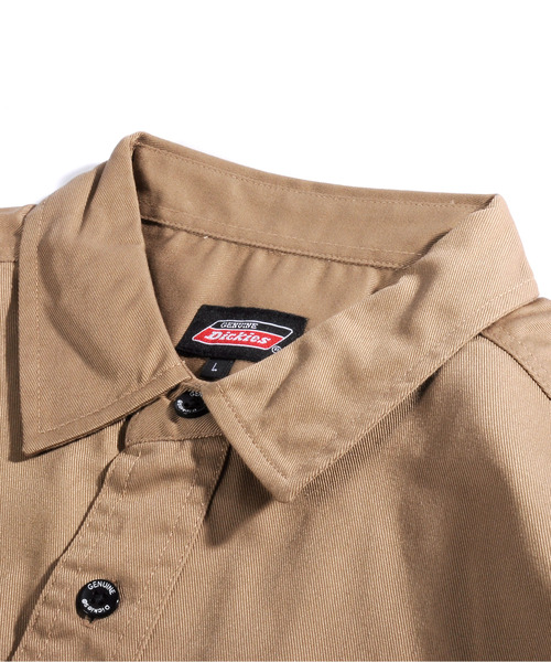 Dickies(ディッキーズ)の「【neos -addictive design-】GENUINE DICKIES ジェニュイン ディッキーズ ルーズシルエット ツイル ワークシャツ(シャツ/ブラウス・メンズ・ブラック/ベージュ/ブルー/ホワイト系/ネイビー系・MEDIUM/LARGE/X-LARGE)」の21枚目の写真