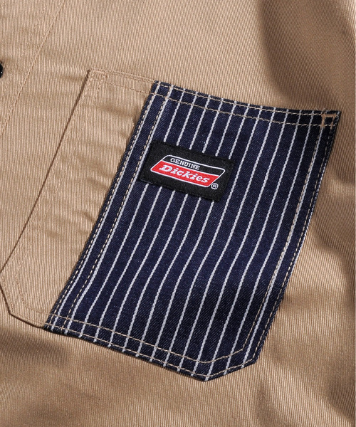 Dickies(ディッキーズ)の「【neos -addictive design-】GENUINE DICKIES ジェニュイン ディッキーズ ルーズシルエット ツイル ワークシャツ(シャツ/ブラウス・メンズ・ブラック/ベージュ/ブルー/ホワイト系/ネイビー系・MEDIUM/LARGE/X-LARGE)」の22枚目の写真