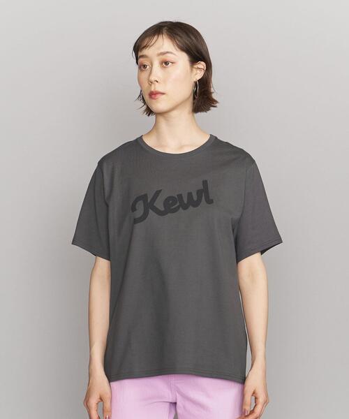 SUPP. no one else (サップノーワンエルス)の「<SUPP.NO ONE ELSE>コットン天竺ロゴ Tシャツ -ウォッシャブル-(Tシャツ/カットソー・レディース・パープル/ダークグレー・FREE)」の4枚目の写真