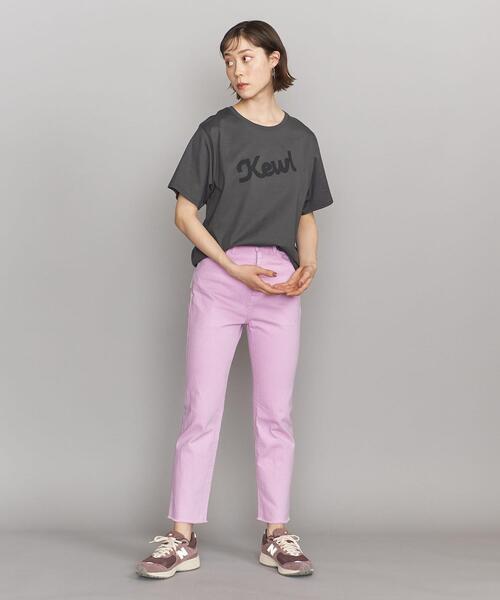 SUPP. no one else (サップノーワンエルス)の「<SUPP.NO ONE ELSE>コットン天竺ロゴ Tシャツ -ウォッシャブル-(Tシャツ/カットソー・レディース・パープル/ダークグレー・FREE)」の8枚目の写真