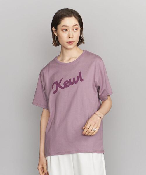 SUPP. no one else (サップノーワンエルス)の「<SUPP.NO ONE ELSE>コットン天竺ロゴ Tシャツ -ウォッシャブル-(Tシャツ/カットソー・レディース・パープル/ダークグレー・FREE)」の9枚目の写真