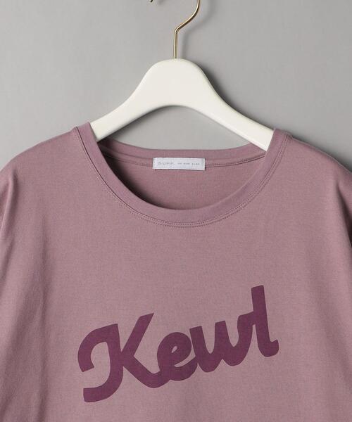 SUPP. no one else (サップノーワンエルス)の「<SUPP.NO ONE ELSE>コットン天竺ロゴ Tシャツ -ウォッシャブル-(Tシャツ/カットソー・レディース・パープル/ダークグレー・FREE)」の13枚目の写真