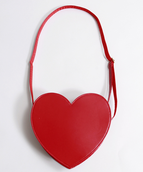 WEGO(ウィゴー)の「WEGO/ハートショルダーバッグ(ショルダーバッグ・レディース・ブラック/レッド・FREE)」の7枚目の写真