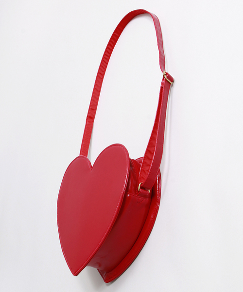 WEGO(ウィゴー)の「WEGO/ハートショルダーバッグ(ショルダーバッグ・レディース・ブラック/レッド・FREE)」の8枚目の写真