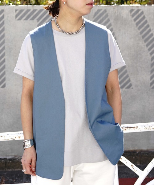 DROIT BELLO（ドロイトベロ）の「DROIT BELLO（ドロイトベロ）シンプルTシャツ（Tシャツ/カットソー・レディース・ホワイト/ブラック/ライトグレー・FREE）」の3枚目の写真