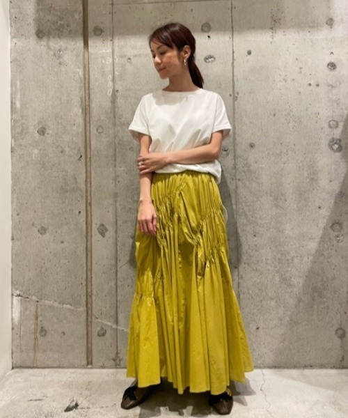 DROIT BELLO（ドロイトベロ）の「DROIT BELLO（ドロイトベロ）シンプルTシャツ（Tシャツ/カットソー・レディース・ホワイト/ブラック/ライトグレー・FREE）」の4枚目の写真