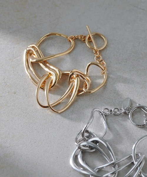 PAPILLONNER（パピヨネ）の「ボリュームチェーンブレス/PAPILLONNER/パピヨネ（ブレスレット・レディース・シルバー/ゴールド・FREE）」の13枚目の写真