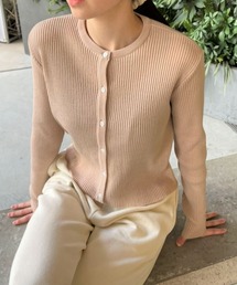 ALAND | 3.3Field Trip／リブラウンドニットカーディガン　2277667(カーディガン/ボレロ)