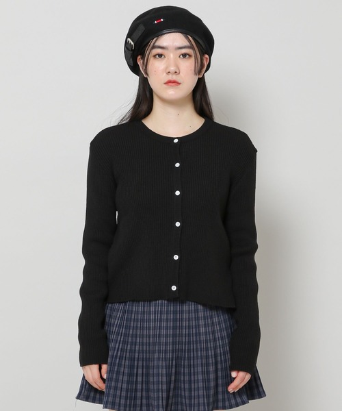 ALAND（エーランド）の「3.3Field Trip／リブラウンドニットカーディガン　2277667（カーディガン/ボレロ・レディース・ブラック/ベージュ/グレー/セージグリーン・FREE）」の8枚目の写真