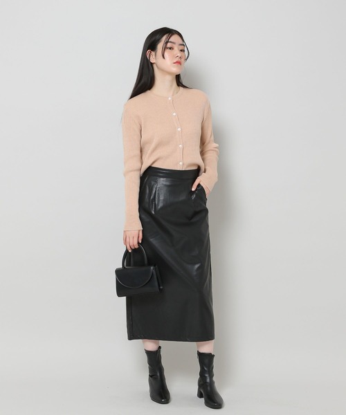 ALAND（エーランド）の「3.3Field Trip／リブラウンドニットカーディガン　2277667（カーディガン/ボレロ・レディース・ブラック/ベージュ/グレー/セージグリーン・FREE）」の13枚目の写真