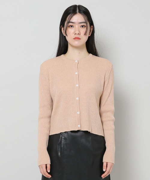 ALAND（エーランド）の「3.3Field Trip／リブラウンドニットカーディガン　2277667（カーディガン/ボレロ・レディース・ブラック/ベージュ/グレー/セージグリーン・FREE）」の16枚目の写真