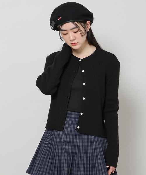 ALAND（エーランド）の「3.3Field Trip／リブラウンドニットカーディガン　2277667（カーディガン/ボレロ・レディース・ブラック/ベージュ/グレー/セージグリーン・FREE）」の7枚目の写真